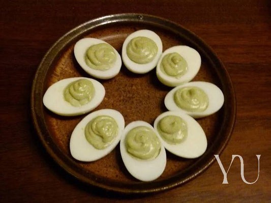 Green Tea Deviled Eggs