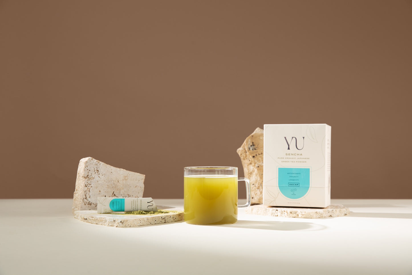 Yu Organic Decaf Sencha Scene